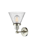 Innovations Lighting Large Cone 1 Light Semi-Flush Mount Part Of The Franklin Restoration Collection 201F-PN-G44-LED