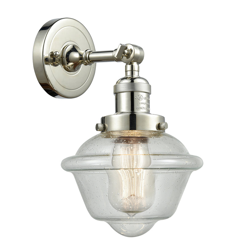 Innovations Lighting Small Oxford 1 Light Semi-Flush Mount Part Of The Franklin Restoration Collection 201F-PN-G534-LED