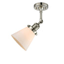 Innovations Lighting Small Cone 1 Light Semi-Flush Mount Part Of The Franklin Restoration Collection 201F-PN-G61-LED