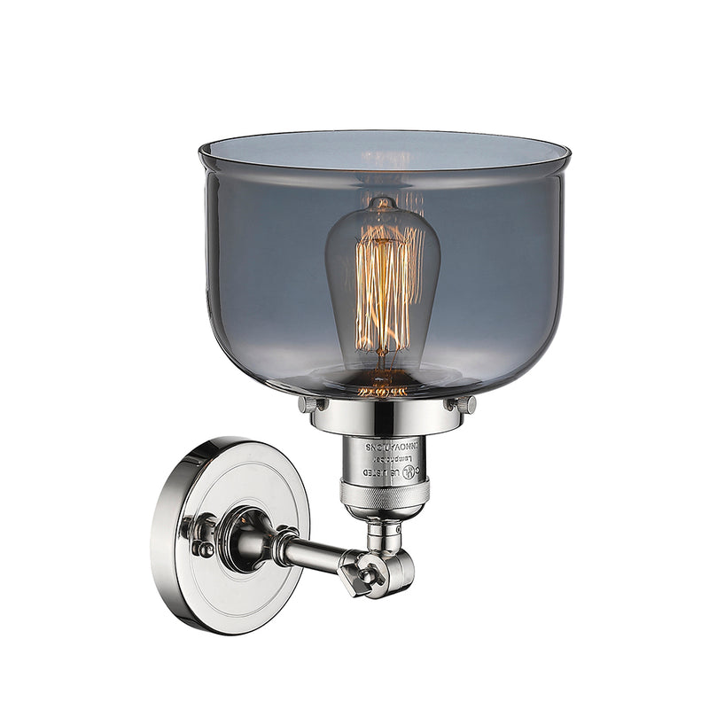 Innovations Lighting Large Bell 1 Light Semi-Flush Mount Part Of The Franklin Restoration Collection 201F-PN-G73