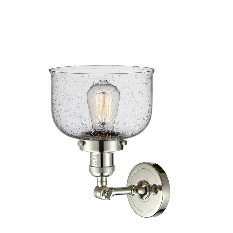 Innovations Lighting Large Bell 1 Light Semi-Flush Mount Part Of The Franklin Restoration Collection 201F-PN-G74