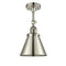 Appalachian Semi-Flush Mount shown in the Polished Nickel finish with a Polished Nickel shade