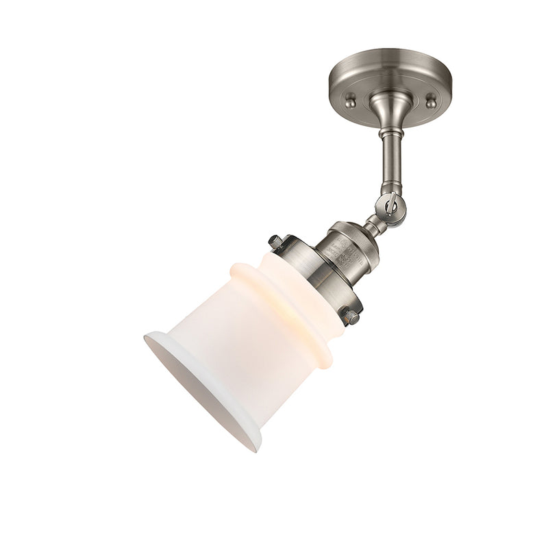 Innovations Lighting Small Canton 1 Light Semi-Flush Mount Part Of The Franklin Restoration Collection 201F-SN-G181S