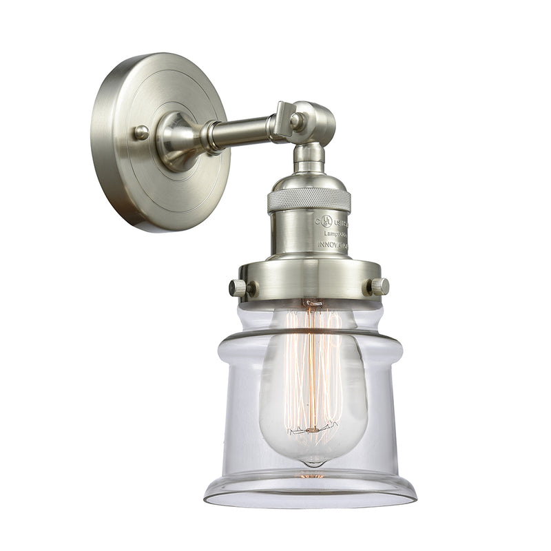 Innovations Lighting Small Canton 1 Light Semi-Flush Mount Part Of The Franklin Restoration Collection 201F-SN-G182S