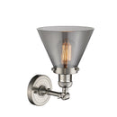 Innovations Lighting Large Cone 1 Light Semi-Flush Mount Part Of The Franklin Restoration Collection 201F-SN-G43-LED