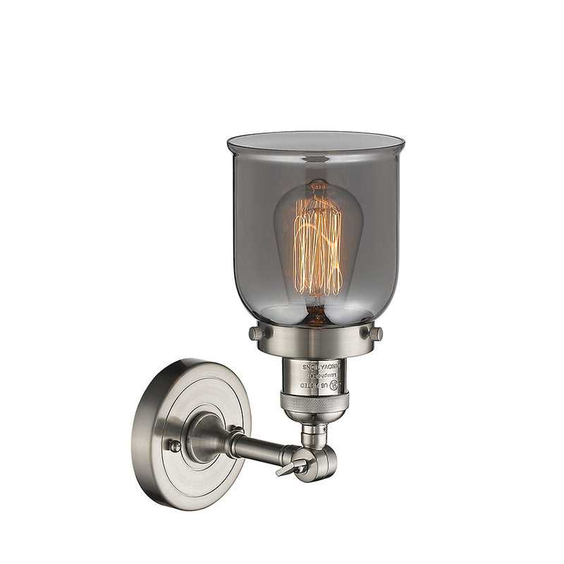 Innovations Lighting Small Bell 1 Light Semi-Flush Mount Part Of The Franklin Restoration Collection 201F-SN-G53-LED