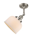 Innovations Lighting Large Bell 1 Light Semi-Flush Mount Part Of The Franklin Restoration Collection 201F-SN-G71-LED