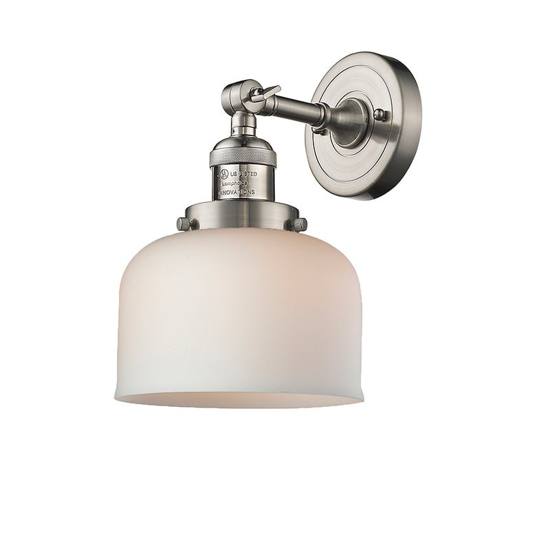 Innovations Lighting Large Bell 1 Light Semi-Flush Mount Part Of The Franklin Restoration Collection 201F-SN-G71-LED