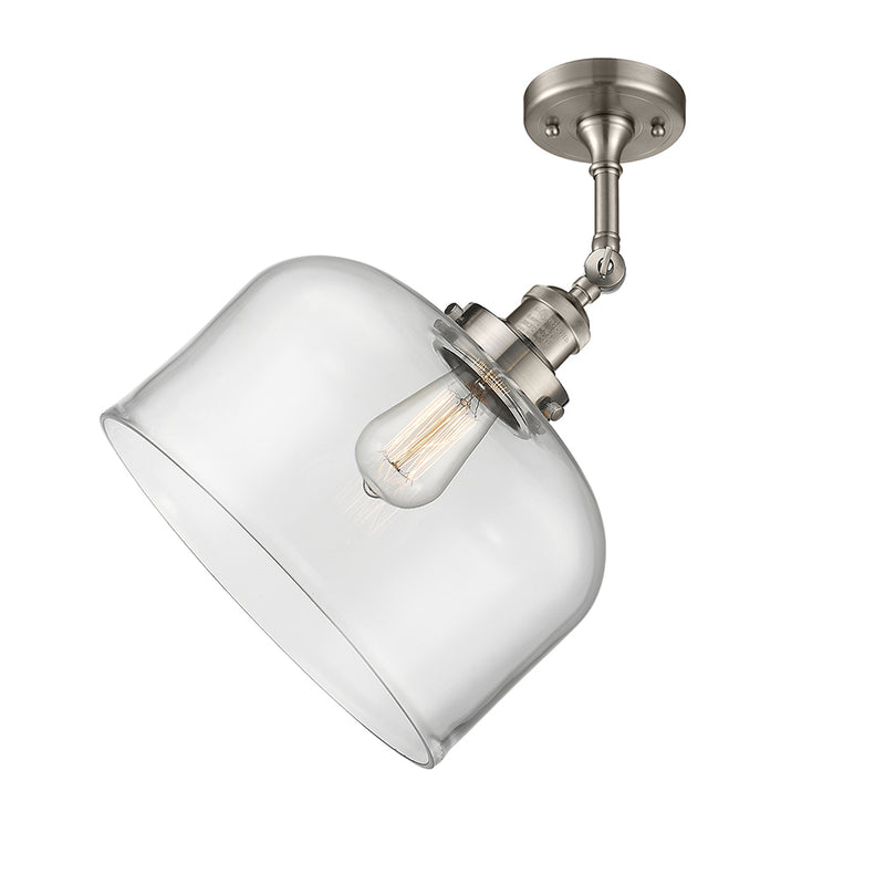 Innovations Lighting X-Large Bell 1 Light Semi-Flush Mount Part Of The Franklin Restoration Collection 201F-SN-G72-L