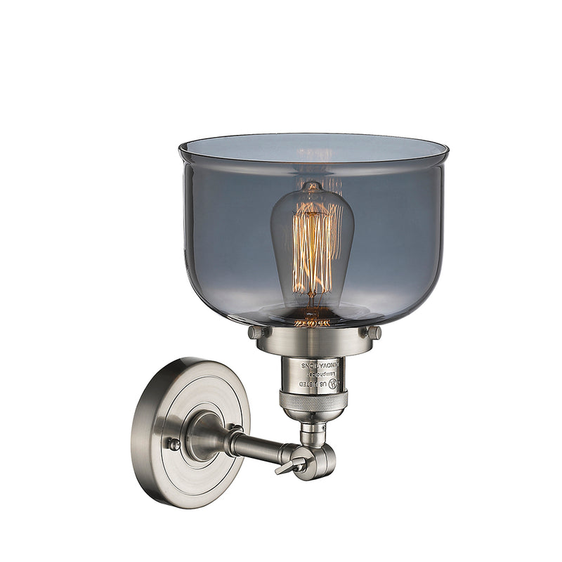 Innovations Lighting Large Bell 1 Light Semi-Flush Mount Part Of The Franklin Restoration Collection 201F-SN-G73-LED