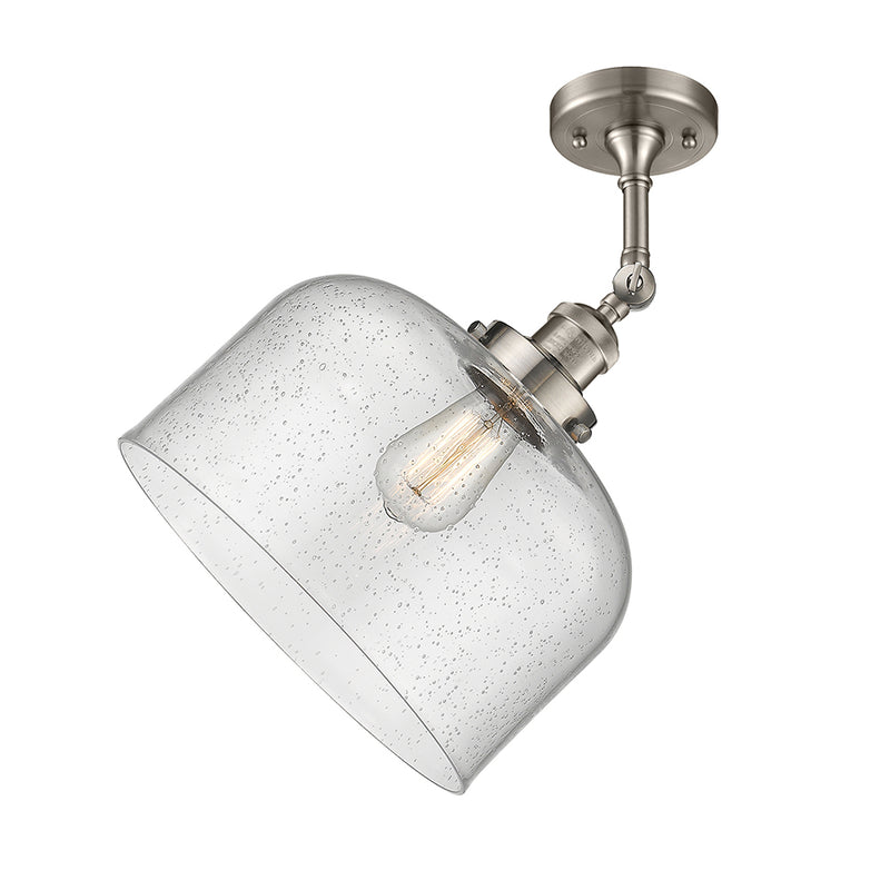 Innovations Lighting X-Large Bell 1 Light Semi-Flush Mount Part Of The Franklin Restoration Collection 201F-SN-G74-L