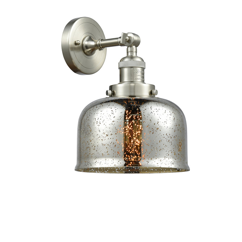 Innovations Lighting Large Bell 1 Light Semi-Flush Mount Part Of The Franklin Restoration Collection 201F-SN-G78