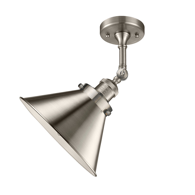 Innovations Lighting Briarcliff 1 Light Semi-Flush Mount Part Of The Franklin Restoration Collection 201F-SN-M10-SN