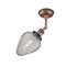 Innovations Lighting Geneseo 1 Light Semi-Flush Mount Part Of The Franklin Restoration Collection 201FBP-ACBK-G165