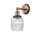 Innovations Lighting Colton 1 Light Semi-Flush Mount Part Of The Franklin Restoration Collection 201FBP-ACBK-G302