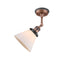 Innovations Lighting Large Cone 1 Light Semi-Flush Mount Part Of The Franklin Restoration Collection 201FBP-ACBK-G41