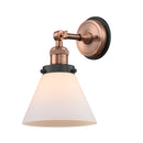 Innovations Lighting Large Cone 1 Light Semi-Flush Mount Part Of The Franklin Restoration Collection 201FBP-ACBK-G41