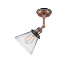 Innovations Lighting Large Cone 1 Light Semi-Flush Mount Part Of The Franklin Restoration Collection 201FBP-ACBK-G42