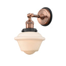 Innovations Lighting Small Oxford 1 Light Semi-Flush Mount Part Of The Franklin Restoration Collection 201FBP-ACBK-G531