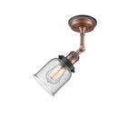 Innovations Lighting Small Bell 1 Light Semi-Flush Mount Part Of The Franklin Restoration Collection 201FBP-ACBK-G54