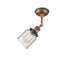 Innovations Lighting Small Bell 1 Light Semi-Flush Mount Part Of The Franklin Restoration Collection 201FBP-ACBK-G54