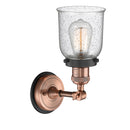 Innovations Lighting Small Bell 1 Light Semi-Flush Mount Part Of The Franklin Restoration Collection 201FBP-ACBK-G54