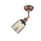 Innovations Lighting Small Bell 1 Light Semi-Flush Mount Part Of The Franklin Restoration Collection 201FBP-ACBK-G58