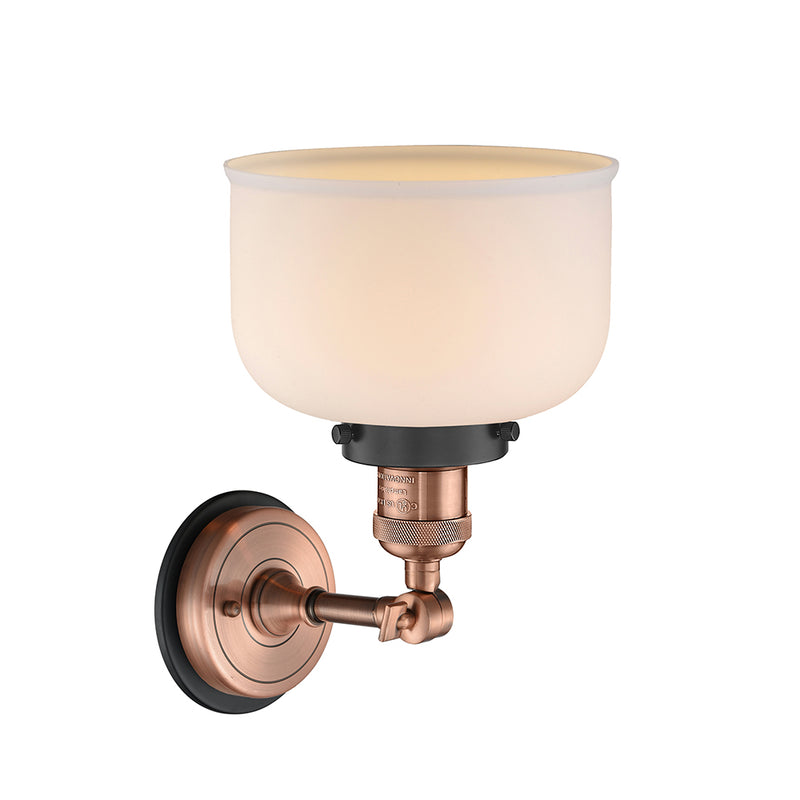 Innovations Lighting Large Bell 1 Light Semi-Flush Mount Part Of The Franklin Restoration Collection 201FBP-ACBK-G71