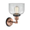 Innovations Lighting Large Bell 1 Light Semi-Flush Mount Part Of The Franklin Restoration Collection 201FBP-ACBK-G72