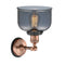 Innovations Lighting Large Bell 1 Light Semi-Flush Mount Part Of The Franklin Restoration Collection 201FBP-ACBK-G73