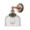 Innovations Lighting Large Bell 1 Light Semi-Flush Mount Part Of The Franklin Restoration Collection 201FBP-ACBK-G74