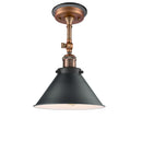 Briarcliff Semi-Flush Mount shown in the Antique Copper finish with a Antique Copper shade