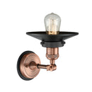 Innovations Lighting Railroad 1 Light Semi-Flush Mount Part Of The Franklin Restoration Collection 201FBP-ACBK-M6-BK