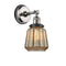 Innovations Lighting Chatham 1 Light Semi-Flush Mount Part Of The Franklin Restoration Collection 201FBP-PNBK-G146