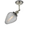 Innovations Lighting Geneseo 1 Light Semi-Flush Mount Part Of The Franklin Restoration Collection 201FBP-PNBK-G165