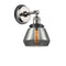 Innovations Lighting Fulton 1 Light Semi-Flush Mount Part Of The Franklin Restoration Collection 201FBP-PNBK-G173