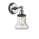 Innovations Lighting Bellmont 1 Light Semi-Flush Mount Part Of The Franklin Restoration Collection 201FBP-PNBK-G194