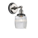 Innovations Lighting Colton 1 Light Semi-Flush Mount Part Of The Franklin Restoration Collection 201FBP-PNBK-G302