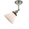 Innovations Lighting Large Cone 1 Light Semi-Flush Mount Part Of The Franklin Restoration Collection 201FBP-PNBK-G41