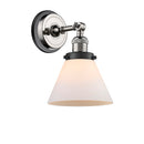 Innovations Lighting Large Cone 1 Light Semi-Flush Mount Part Of The Franklin Restoration Collection 201FBP-PNBK-G41