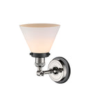 Innovations Lighting Large Cone 1 Light Semi-Flush Mount Part Of The Franklin Restoration Collection 201FBP-PNBK-G41