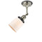 Innovations Lighting Small Bell 1 Light Semi-Flush Mount Part Of The Franklin Restoration Collection 201FBP-PNBK-G51