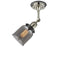 Innovations Lighting Small Bell 1 Light Semi-Flush Mount Part Of The Franklin Restoration Collection 201FBP-PNBK-G53