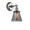 Innovations Lighting Small Cone 1 Light Semi-Flush Mount Part Of The Franklin Restoration Collection 201FBP-PNBK-G63