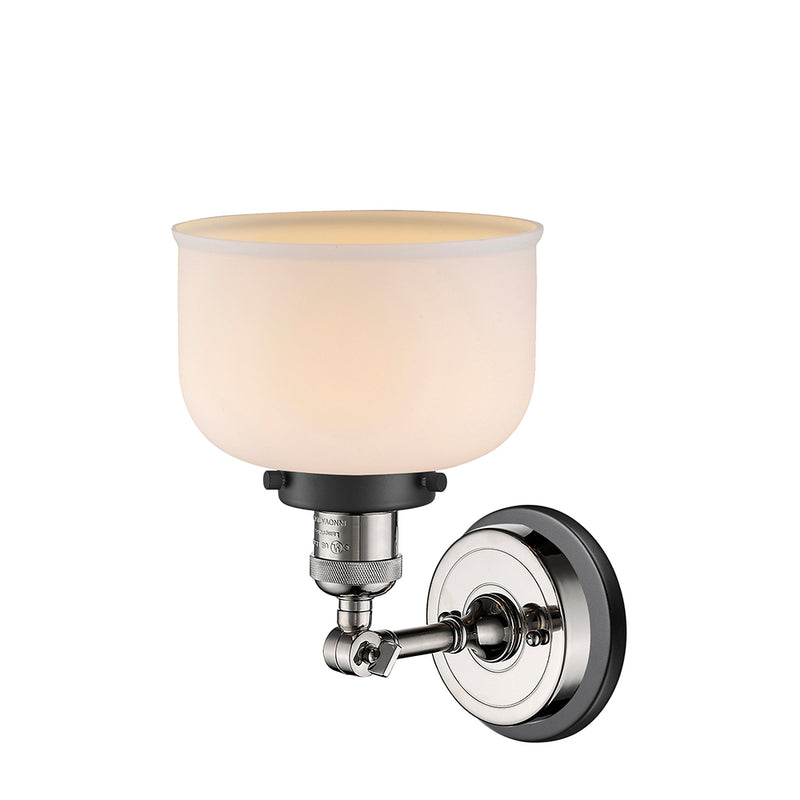 Innovations Lighting Large Bell 1 Light Semi-Flush Mount Part Of The Franklin Restoration Collection 201FBP-PNBK-G71