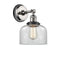 Innovations Lighting Large Bell 1 Light Semi-Flush Mount Part Of The Franklin Restoration Collection 201FBP-PNBK-G72