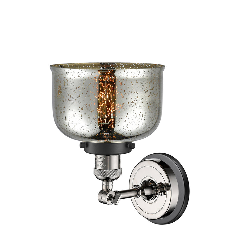 Innovations Lighting Large Bell 1 Light Semi-Flush Mount Part Of The Franklin Restoration Collection 201FBP-PNBK-G78