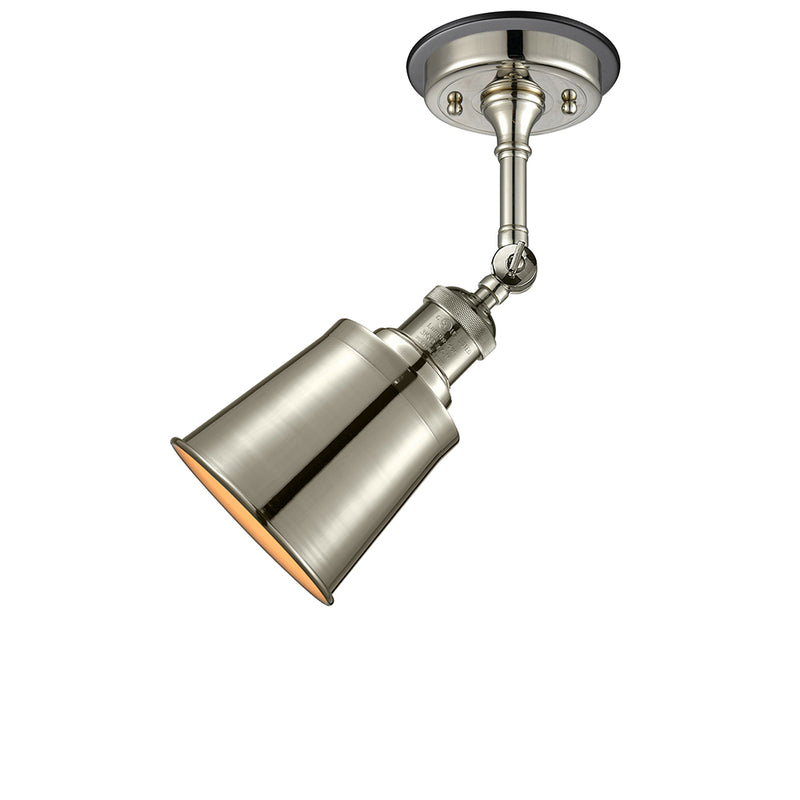 Innovations Lighting Addison 1 Light Semi-Flush Mount Part Of The Franklin Restoration Collection 201FBP-PNBK-M9-PN