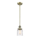 Innovations Lighting Small Bell 1 Light Mini Pendant part of the Franklin Restoration Collection 201S-AB-G513