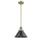 Innovations Lighting Briarcliff 1 Light Mini Pendant part of the Franklin Restoration Collection 201S-AB-M10-BK